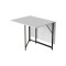 Стіл-трансформер книжка Вуді Ferrum-decor 75x130x90 Чорний метал ДСП (FRD-107341)