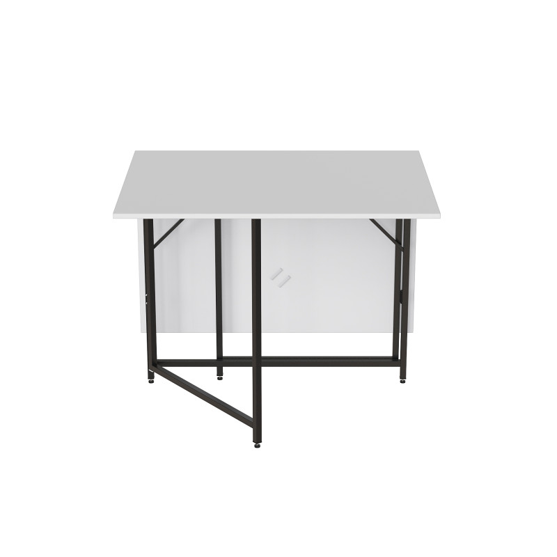 Стіл-трансформер книжка Вуді Ferrum-decor 75x130x90 Чорний метал ДСП (FRD-107341)