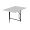 Стіл-трансформер книжка Вуді Ferrum-decor 75x130x90 Чорний метал ДСП (FRD-107341)
