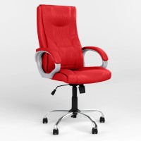 Кресло офисное поворотное Новый Стиль ELLY TILT CHR68 ECO-90 (Красный) (NWS-126698)