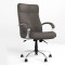 Крісло офісне поворотне Новий Стиль ORION STEEL LB CHROME (COMFORT+ANYFIX) P ECO-70 (Сірий) (NWS-126558)