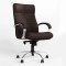 Крісло поворотне ORION STEEL LB CHROME (COMFORT) ECO-31 (Темно-коричневий) (NWS-126638)