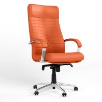 Кресло офисное поворотное Новый Стиль ORION STEEL CHROME ECO-72 (Оранжевый) (NWS-126608)