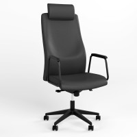 Крісло офісне поворотне Новий СтильSOLO HR BLACK ST PL70 ECO-30 (Чорний) (NWS-126958)