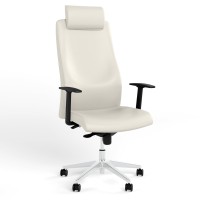 Крісло офісне поворотне Новий СтильSOLO UP R HR STEEL WA ST AL70 ECO-50 (Білий) (NWS-127048)