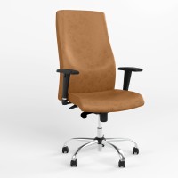 Крісло офісне поворотне Новий СтильSOLO UP R STEEL WA ST CHR68 ECO-13 (Коричневий) (NWS-126988)