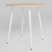 Обідній стіл Новий Стиль MODERN LITE WHITE (18) D800х750 4L Береза полярна (NWS-131337)