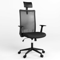 Крісло офісне поворотне Новий Стиль AIR R NET HR BLACK SL PL70 ZT-25 (Чорний) (NWS-125130)