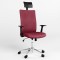 Крісло офісне поворотне Новий Стиль AIR R NET HR LUM CHROME SL CHR64 ZT-15 (Бордовий) (NWS-125170)
