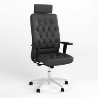 Кресло руководителя поворотное Новый Стиль CHESTER R HR STEEL WA ST AL70 ECO-30 (Черный) (NWS-125580)