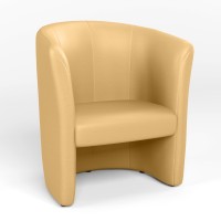 М'яке офісне крісло Новий Стиль CLUB ECO-01 (Бежевий) (NWS-122741)
