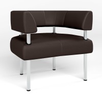 Крісло офісне округле Новий Стиль OFFICE ECO-31 (Темно-коричневий) (NWS-122861)