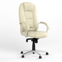 Крісло офісне поворотне Новий Стиль MODUS STEEL CHROME ECO-07 (Світло-бежевий) (NWS-126472)
