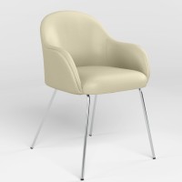 Кресло офисное Новый Стиль WAIT 4L CHROME ECO-07 (Светло-бежевый) (NWS-122902)
