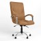 Крісло офісне поворотне Новий Стиль GERMES STEEL LB CHROME (ANYFIX+COMFORT) P ECO-13 (Коричневий) (NWS-126103)