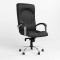 Крісло офісне поворотне Новий Стиль GERMES STEEL CHROME (COMFORT) ECO-30 (Чорний) (NWS-126053)