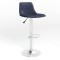 Стул барный ALIYA HOKER CHROME (BOX-1) ECO-22 (Синий) (NWS-121086)