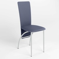 Обідній стілець Новий Стиль AMELY CHROME (BOX-2) ECO-22 (Синій) (NWS-121036)
