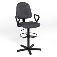 Крісло офісне поворотне Новий Стиль REGAL GTP NEW ERGO RING BASE STOPKI PM60 C-38 (Антрацит) (NWS-132130)