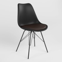 Стілець обідній Новий Стиль ASTI 4A BLACK (BOX-3) K02 ECO-31 (Темно-коричневий) (NWS-132351)
