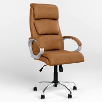 Крісло керівника поворотне Новий Стиль DELTA TILT CHR68 ECO-13 (Коричневий) (NWS-125828)