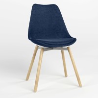 Стул обеденный Новый Стиль ASTI ALU SOFT WOOD (BOX-1) PL-12 (Синий) (NWS-127240)