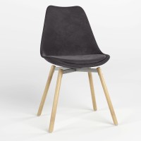 Стілець обідній Новий Стиль ASTI ALU SOFT WOOD (BOX-1) PUMA-16 (Чорний) (NWS-127250)