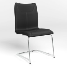 Стілець офісний Новий Стиль DESILVA CHROME (BOX-2) ECO-30 (Чорний) (NWS-127420)