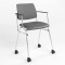 Стілець офісний Новий Стиль ISIT ARM CHROME RMH (BOX-2) V-2 (Сірий) (NWS-128060)