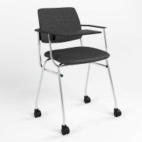 Стул офисный Новый Стиль ISIT ARM CHROME T RMH (BOX-2) C-11 (Черный) (NWS-128130)