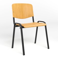 Стілець офісний Новий Стиль ISO WOOD BLACK Бежевий M (NWS-127710)