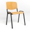 Стілець офісний Новий Стиль ISO WOOD BLACK Бежевий M (NWS-127710)