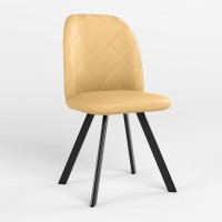 Стул обеденный Новый Стиль MILANA 4L BLACK (BOX-1) SMP ECO-01 (Бежевый) (NWS-128640)