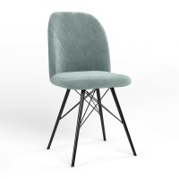 Стул обеденный Новый Стиль MILANA 4LX BLACK (BOX-1) LN SORO-34 (Ментол) (NWS-128830)