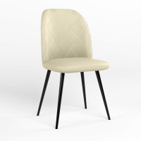 Стул обеденный Новый Стиль MILANA HN BLACK (BOX-1) LN ECO-07 (Светло-бежевый) (NWS-128750)