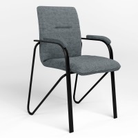 Стул для посетителей Новый Стиль SAMBA BLACK (S) (BOX-2) ZT-13 (Серый) (NWS-129200)