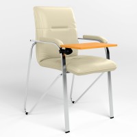 Стілець для відвідувачів Новий Стиль SAMBA T WOOD (S) (BOX-2) ECO-07 (Світло-бежевий) (NWS-129150)