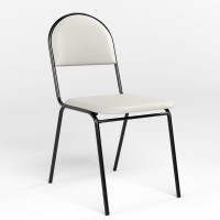 Стул для посетителей Новый Стиль SEVEN LUX BLACK V-1 (Белый) (NWS-129470)