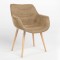 Стул на раме VENSAN WOOD ALU (BOX) БУК PUMA-01 (Бежевый) (NWS-129620)