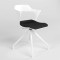Стілець для відвідувачів Новий Стиль ZENITH PLAST PLUS COMBI WHITE PL68W-4S (BOX) CSE-14 (Чорний) (NWS-129970)