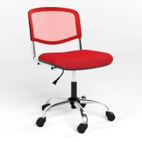 Крісло офісне поворотне Новий Стиль ISO NET GTS CHROME OH-6 C-16 (Червоний) (NWS-124083)