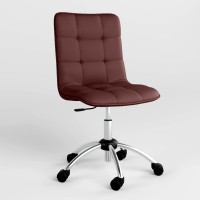 Крісло на роликах поворотне Новий Стиль MALTA GTS CHROME ECO-28 (Бордовий) (NWS-124343)