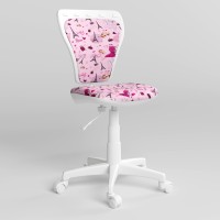 Крісло дитяче поворотне Новий Стиль MINISTYLE GTS WHITE P CM-04 (Рожевий) (NWS-124323)