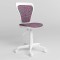 Стул поворотный MINISTYLE GTS WHITE SPR-12 (Серо-красный) (NWS-124333)