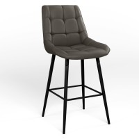 Обідній стілець Новий Стиль NICOLE HN HOKER BLACK (BOX-1) RMB ECO-70 (Сірий) (NWS-130071)