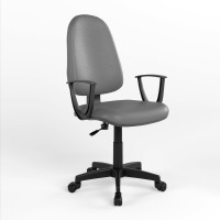 Кресло офисное поворотное Новый Стиль PRESTIGE II GTP CPT PL56 V-2 (Серый) (NWS-124485)