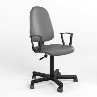 Крісло офісне поворотне Новий Стиль PRESTIGE II GTP PM60 P V-2 (Сірий) (NWS-124435)