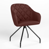 Обідній стілець Новий Стиль WESTER 4S BLACK ECO-28 (Бордовий) (NWS-122985)