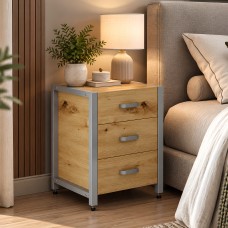 Тумба універсальна Ferrum-decor Вів'єн 3 50x41x40 сірий ДСП Дуб Артизан 16 мм (FRD-106872)