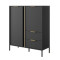 Комод високий з телескопічними напрямними Perfect Home Clars 2D2S/104 123,4x103,3x39,5 Антрацит (PFH-091020)